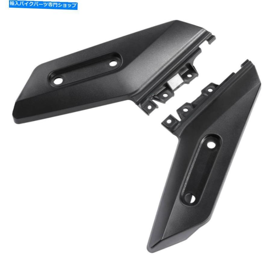 Front Fender マットブラックABSフロントフェンダーサイドトリムカバーパネルフィットヤマハTMAX 530 17-18 Matte Black ABS Front Fender Side Trim_2