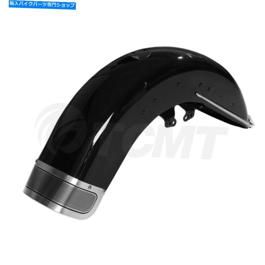Front Fender ハーリートライグライドストリートグライド14-21のための黒い塗られたフロントフェンダーアセンブリ Black Painted Front Fender Assemb