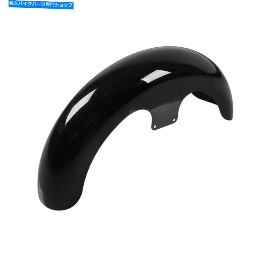 Front Fender ブラック21 \"ハーレーロードエレクトラグライドロードキングのためのフレンドフロントフェンダーバッグ Black 21\"" Wrap Front Fender Ba"