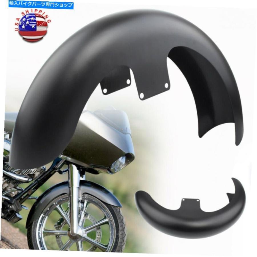 Front Fender Harley Electra Street Glide Baggers 21 \"フロントフェンダーマット/鮮やかな黒 For Harley Electra Street Glide Baggers 21\" Wrap Fr