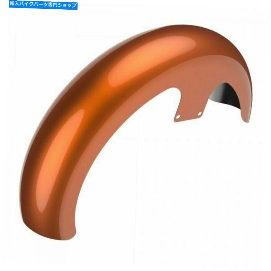 Front Fender アンバーウイスキー21 \"ハーリーSG＆RG 1986+のためのラッパーハガフロントフェンダー Amber Whiskey 21\" Reveal Wrapper Hugger Frontの画像
