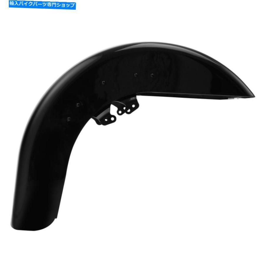 Front Fender Harley Davidson Touring Road Glide 14-21 2020のための光沢のある黒のフロントフェンダーフィット Gloss Black Front Fender Fit For