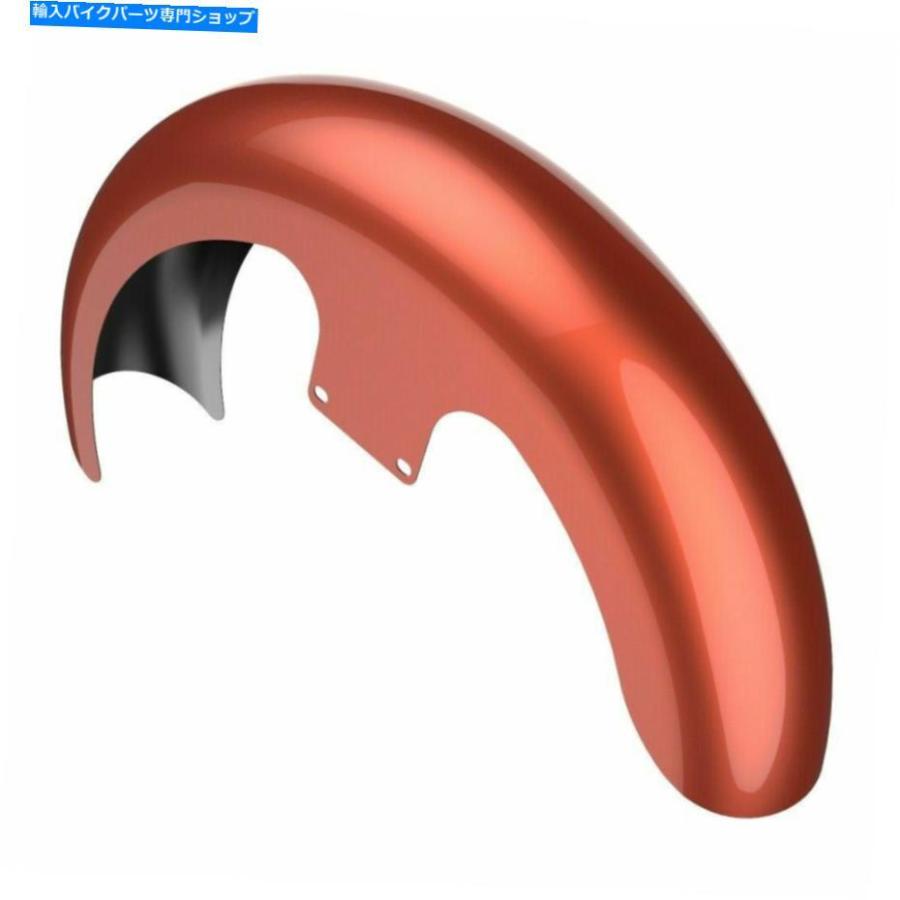 Front Fender Sedona Orange 21 \"ラッパーHugger Front Fender for Harley Flh Touring 86+ Sedona Orange 21\" Reveal Wrapper Hugger Front Fender Fの画像