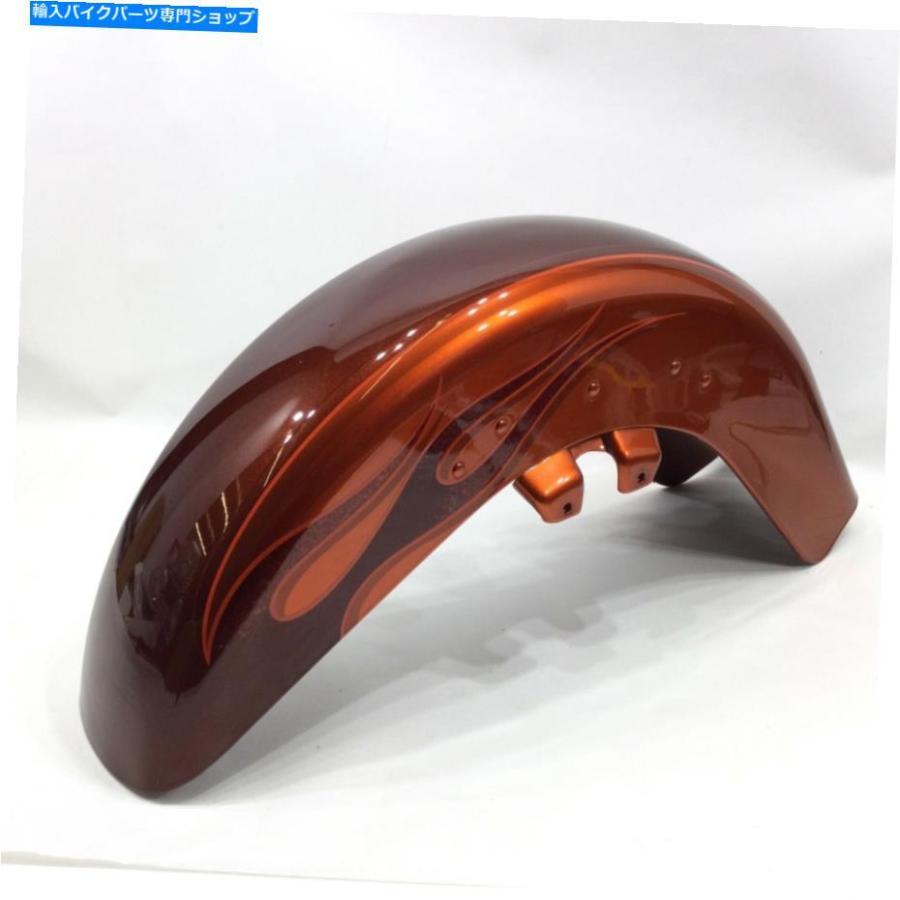 Front Fender 本物のハーレーツーリングフロントフェンダー燃焼オレンジホットシトラス58972-10deb Genuine Harley Touring Front Fender Burnt Amber