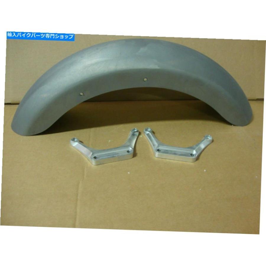 Front Fender ビッグドッグオートバイ2008-2011ピットブログフロントスチールフェンダーW /ブラケット23 \"ホイールHD Big Dog Motorcycles 2008-2011