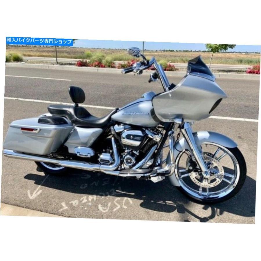 Front Fender バラクーダシルバー21 \"1986+ハーレーフルのラッパーハガフロントフェンダー Baracuda Silver 21\" Reveal Wrapper Hugger Front Fenderの画像