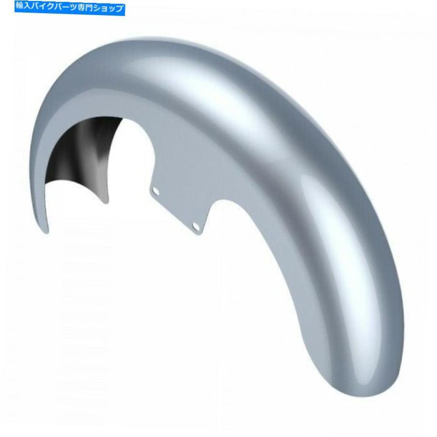 Front Fender バラクーダシルバー21 \"1986+ハーレーフルのラッパーハガフロントフェンダー Baracuda Silver 21\" Reveal Wrapper Hugger Front Fenderの画像
