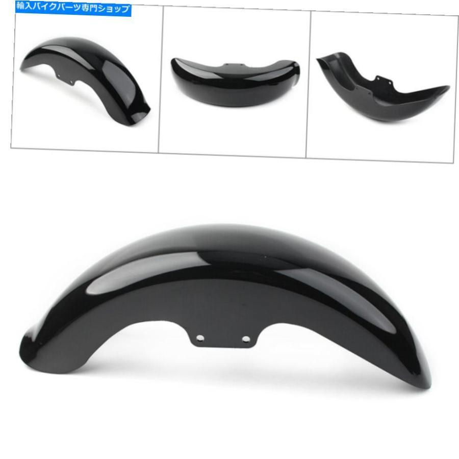 Front Fender ハーレーソフトファットボーイ2006-2017のためのフロントフェンダーマッドガードスプラッシュカバーABSフィット Front Fender Mudguard