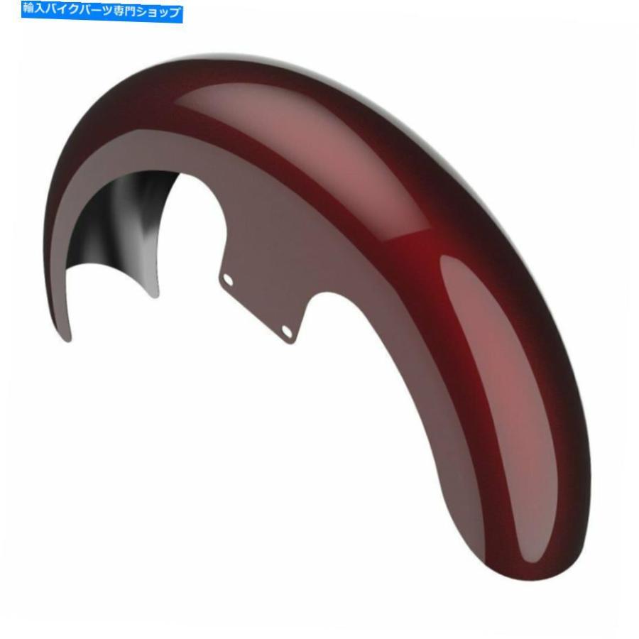 Front Fender Mysterious Red Sunglo 21 \"ラッパーハガフロップフェンダー86+ Mysterious Red Sunglo 21\" Reveal Wrapper Hugger Front Fender For Haの画像