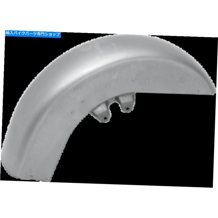 Front Fender ドラッグスペシャリースチールフロントフェンダーW /刈り込み広座敷 - 1401-0318 Drag Specialties Steel Front Fender w/ Trim Holes - 1 外装パーツ-フロントフェンダー-車、バイク、自転車