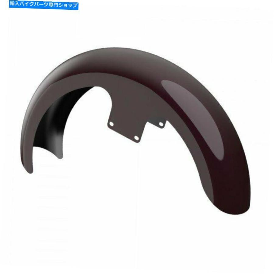 Front Fender ブラックチェリー21 \"ラッパーハガフロントフェンダーフィット86-20ハーリーフランツーリング Black Cherry 21\" Reveal Wrapper Huggerの画像