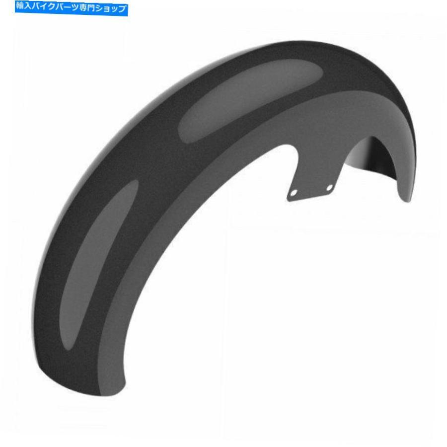 Front Fender ブラッククォーツ21 \"ラッパーハガフロントフェンダーフィット86-20ハーリーフランツーリング Black Quartz 21\" Reveal Wrapper Huggerの画像