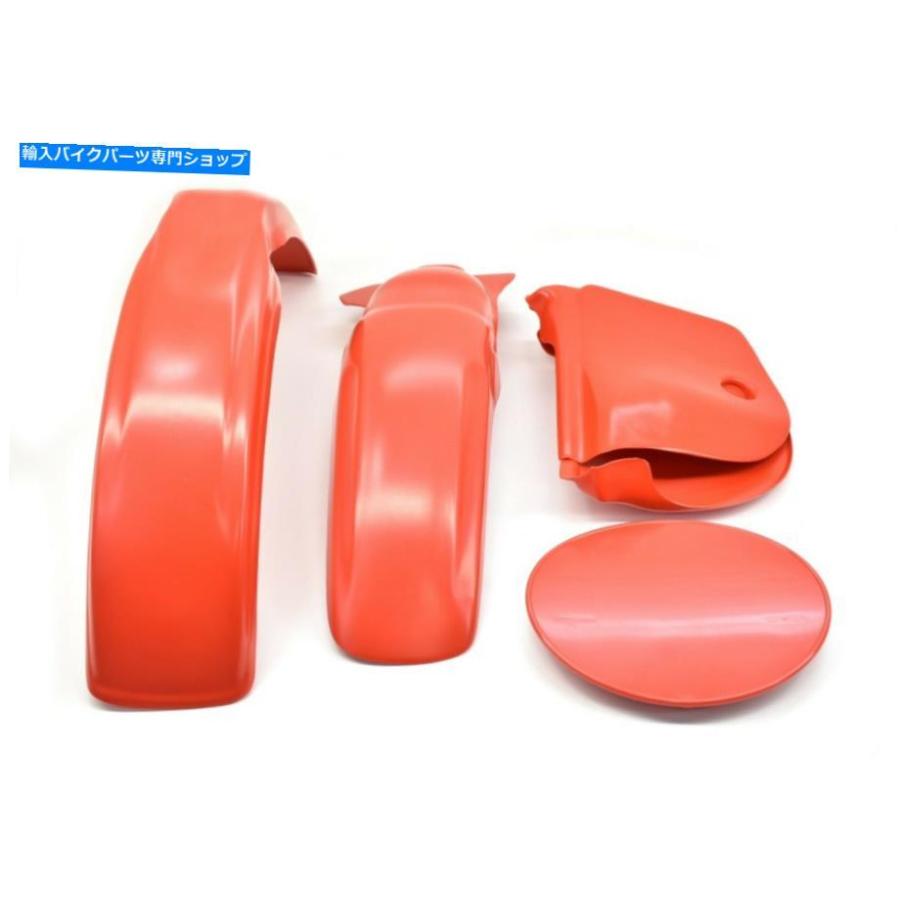 Front Fender プラスチックキット1979 CR125Rエリシノアフロントリアフェンダーサイドパネル番号プレートE163 Plastic Kit 1979 CR125R Elsinore Fron