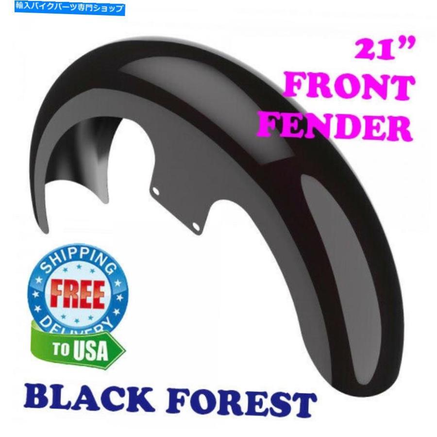 Front Fender ブラックフォレスト21 \"86-20ハーリーツーリングのためのラッパーハガフロントフェンダー Black Forest 21\" Wrapper Hugger Front Fende