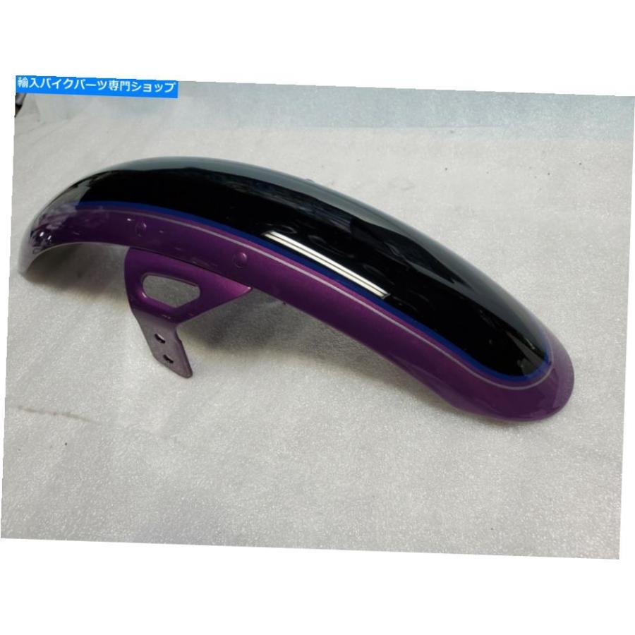 Front Fender サイケデリックパープルブラックフロントフェンダーハーリーダイナローライダー2011 FXDL OEM NEU新しい！ Psychedelic Purple Black Fr