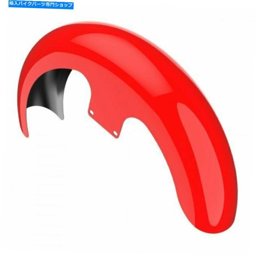 Front Fender スカーレット赤21 \"86-20ハーレーフランツーリングのためのラッパーハガフロントフェンダー Scarlet Red 21\" Reveal Wrapper Hugger Fro