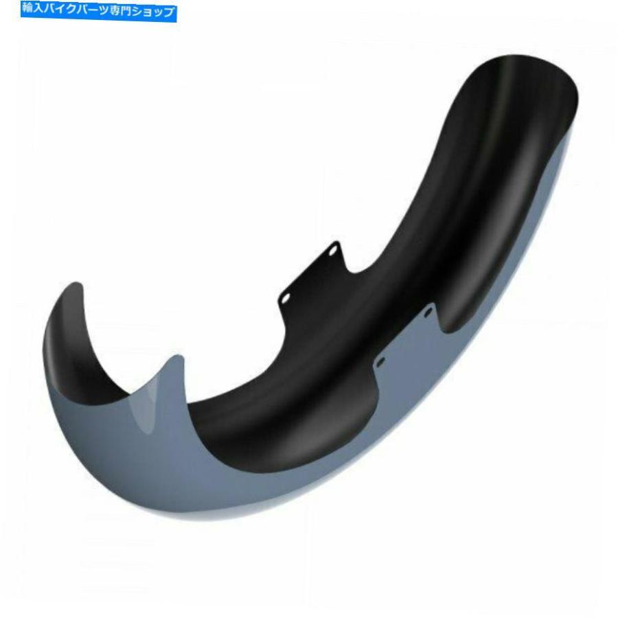 Front Fender ガンシップグレー21 \"86-20ハーリーフランツーリングのためのラッパーハガフロントフェンダー Gunship Gray 21\" Reveal Wrapper Huggerの画像