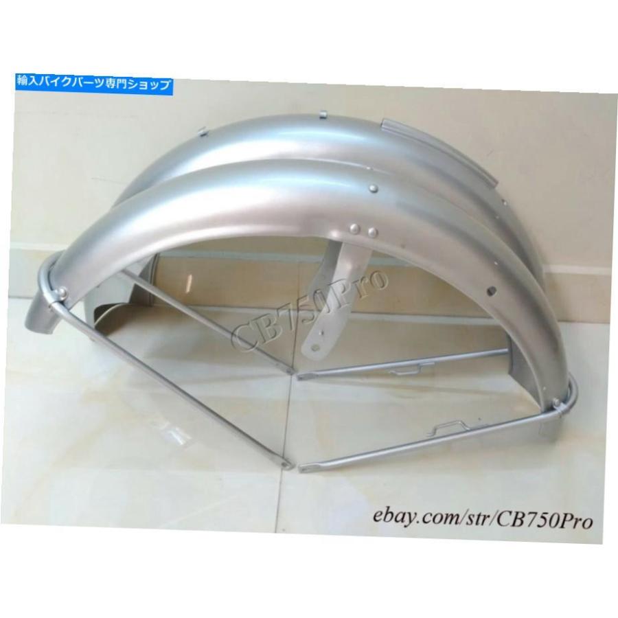 Front Fender 1965-1966ホンダCB450 K0ブラックボンバーシルバー