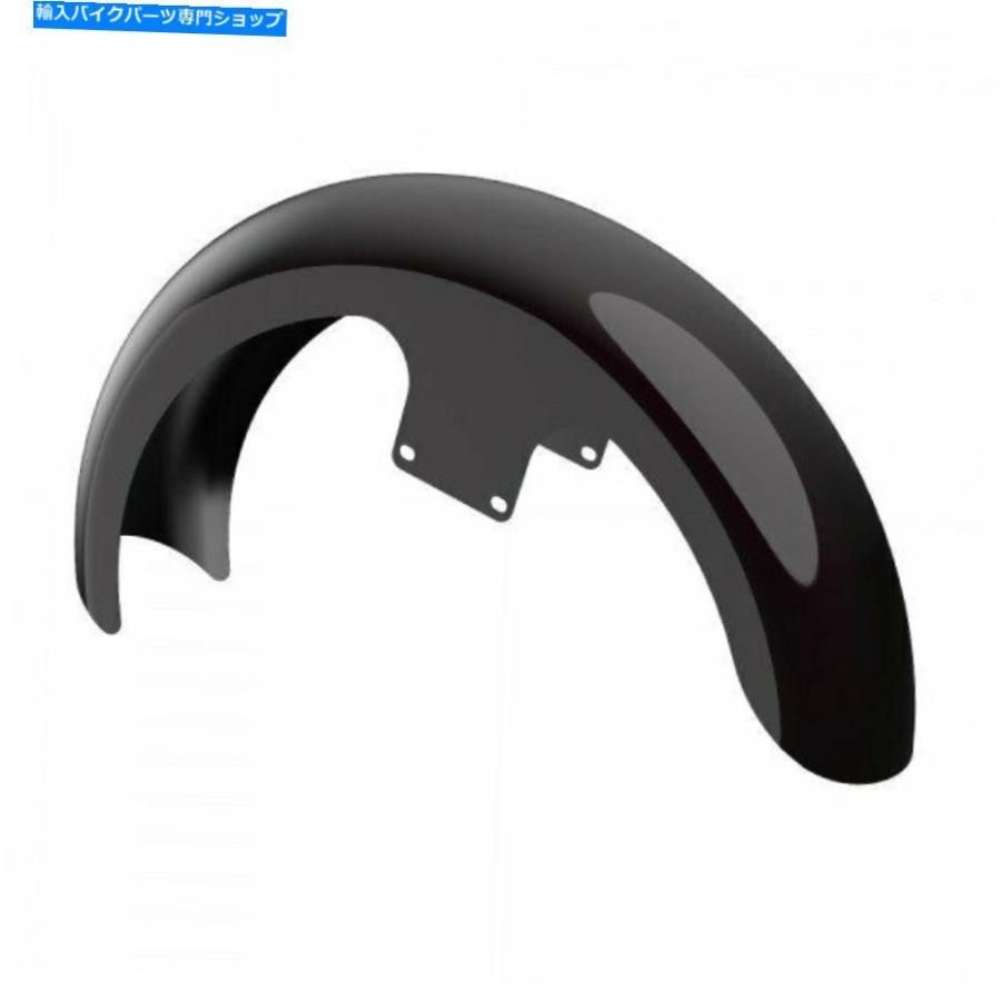 Front Fender Advanblackブラックフォレスト21 \"ラッパーハガフロントフェンダーフィット86-20ハーリーツーリング Advanblack Black Forest 21\" Wrappの画像