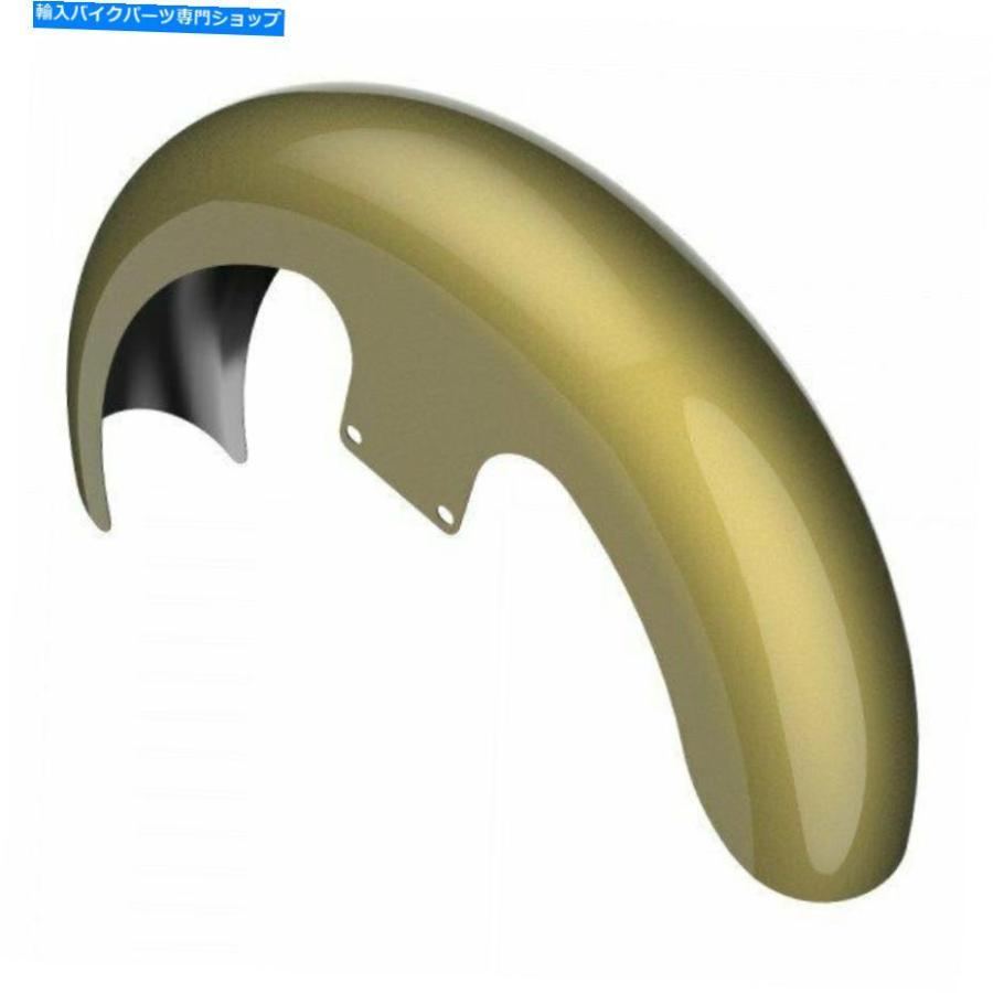 Front Fender オリーブゴールド21 \"86-20ハーリーツーリングのためのラッパーハガフロントフェンダー Olive Gold 21\" Reveal Wrapper Hugger Front Fe
