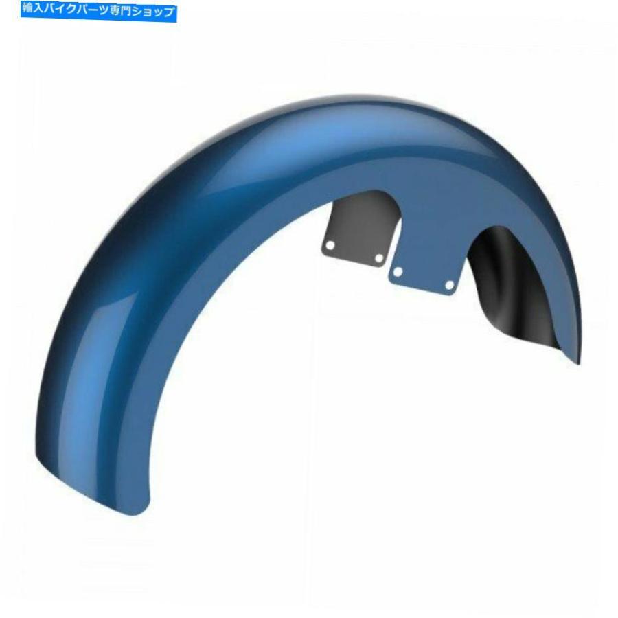 Front Fender Legend Blue 21 \"ラッパーハガフロントフェンダーフィット86-20ハーレーフランツーリング Legend Blue 21\" Reveal Wrapper Hugger Frontの画像