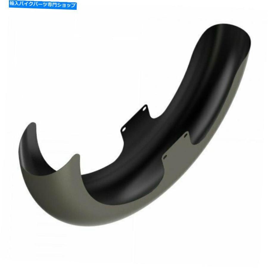 Front Fender 産業灰色のデニム21 \"86-20ハーリーのためのラッパーハガフロントフェンダー Industrial Gray Denim 21\" Reveal Wrapper Hugger Front Fの画像