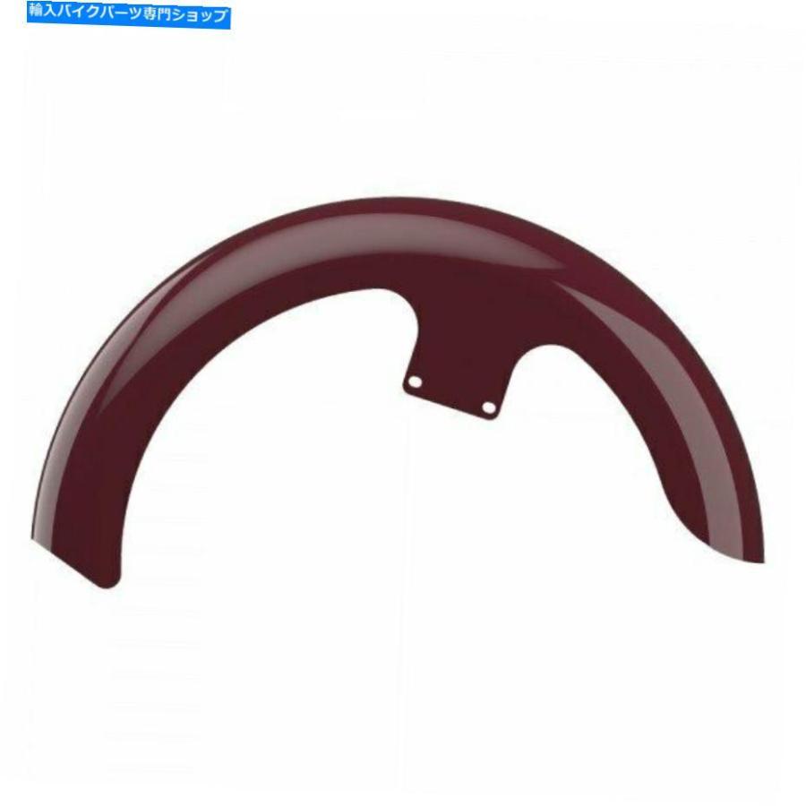 Front Fender クリムゾンレッドサングル21 \"ラッパーハガフロントフェンダーフィット86-20ハーリーツーリング Crimson Red Sunglo 21\" Wrapper Huggerの画像