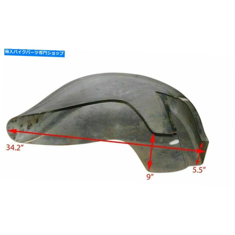 Front Fender ヴィンテージインドの最高民間民間プランジャフロント＆リアの生マッドガードフェンダーセット Vintage Indian Chief Civilian Plunger_1