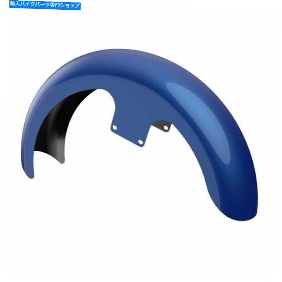 Front Fender ブルー最大21 \"86-20ハーリーツーリングのためのラッパーハガフロントフェンダー Blue Max 21\" Reveal Wrapper Hugger Front Fender Forの画像