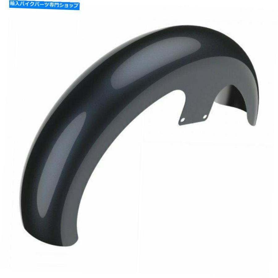 Front Fender AdvanBlack Black Tempest 21 \"86-20ハーリーのラッパーハガフロントフェンダー Advanblack Black Tempest 21\" Reveal Wrapper Hugger Fの画像