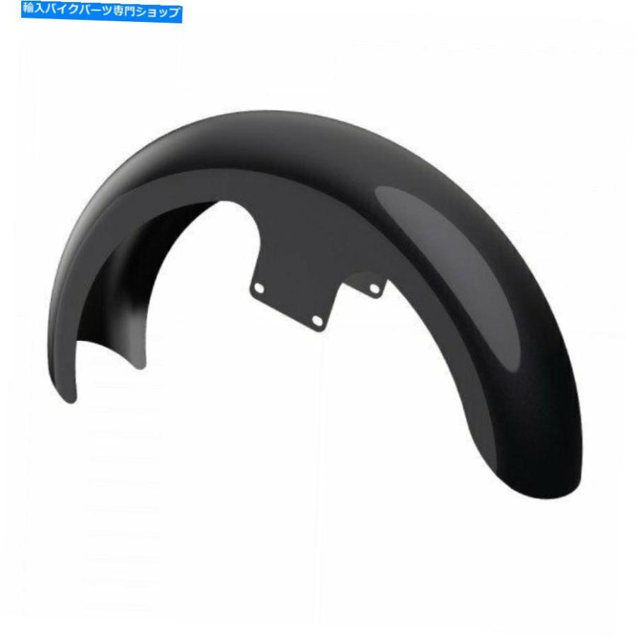 Front Fender ブラックパール21 \"ラッパーハガフロントフェンダーフィット1986-2020ハーレーツーリング Black Pearl 21\" Reveal Wrapper Hugger Frontの画像