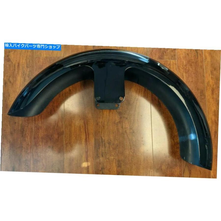 Front Fender 23インチホイール2014+ツーリング用のオープンボックスBAD DAD 80878鮮やかなブラックラップフロントフェンダー Open Box Bad Dad 80878の画像
