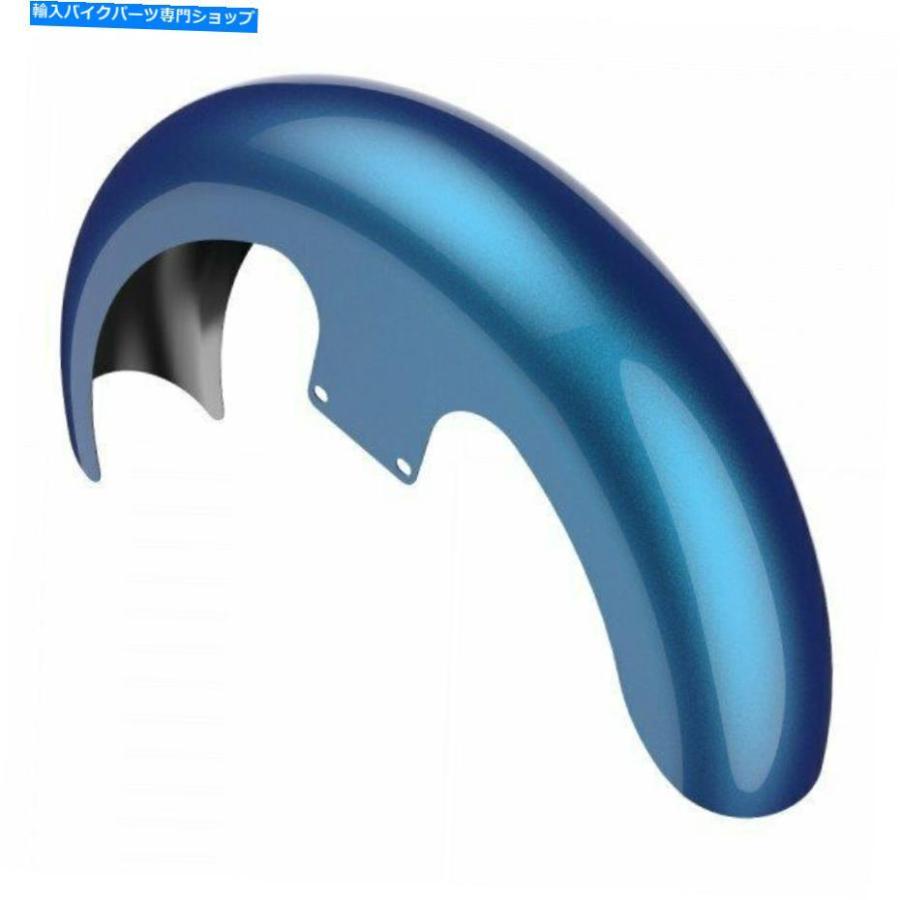 Front Fender デイトナブルー21 \"ラッパーハガフロントフェンダーフィット86-20ハーリーツーリング Daytona Blue 21\" Reveal Wrapper Hugger Front Fe