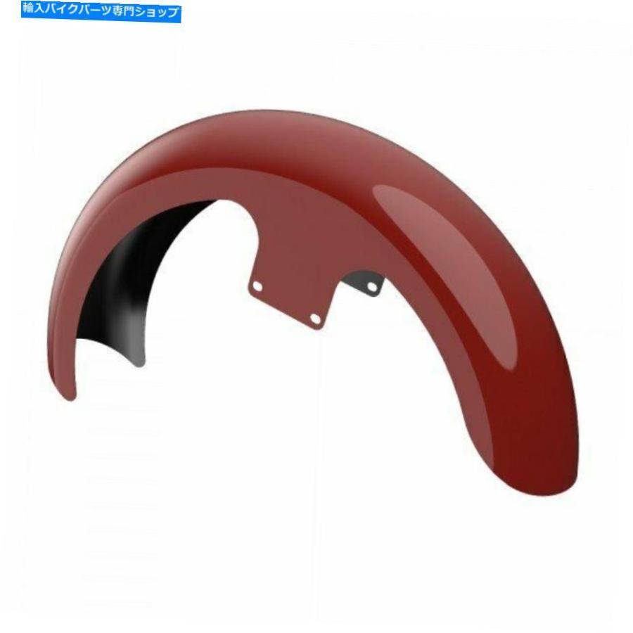 Front Fender Red Hot Sunglo 21 \"86-20ハーリーツーリングのためのラッパーハガフロントフェンダー Red Hot Sunglo 21\" Reveal Wrapper Hugger Front