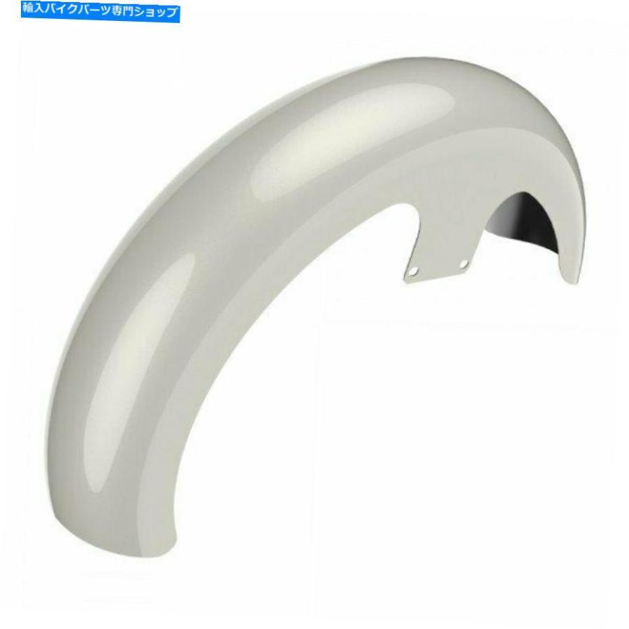 Front Fender Bonniville Salt Pearl 21 \"86-20ハーリーHDのラッパーハガフロントフェンダー Bonniville Salt Pearl 21\" Reveal Wrapper Hugger Frontの画像