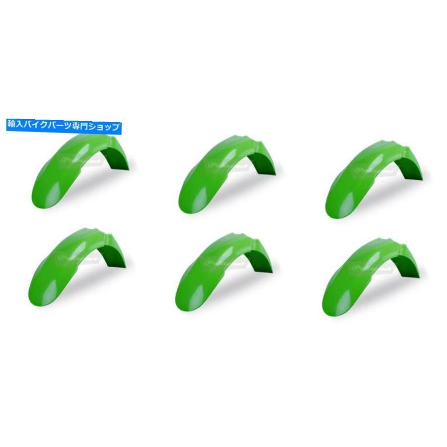Front Fender Polisport 8561000002フロントフェンダーKX125 Green 6 Pack. Polisport 8561000002 Front Fender Kx125 Green 6 Pack