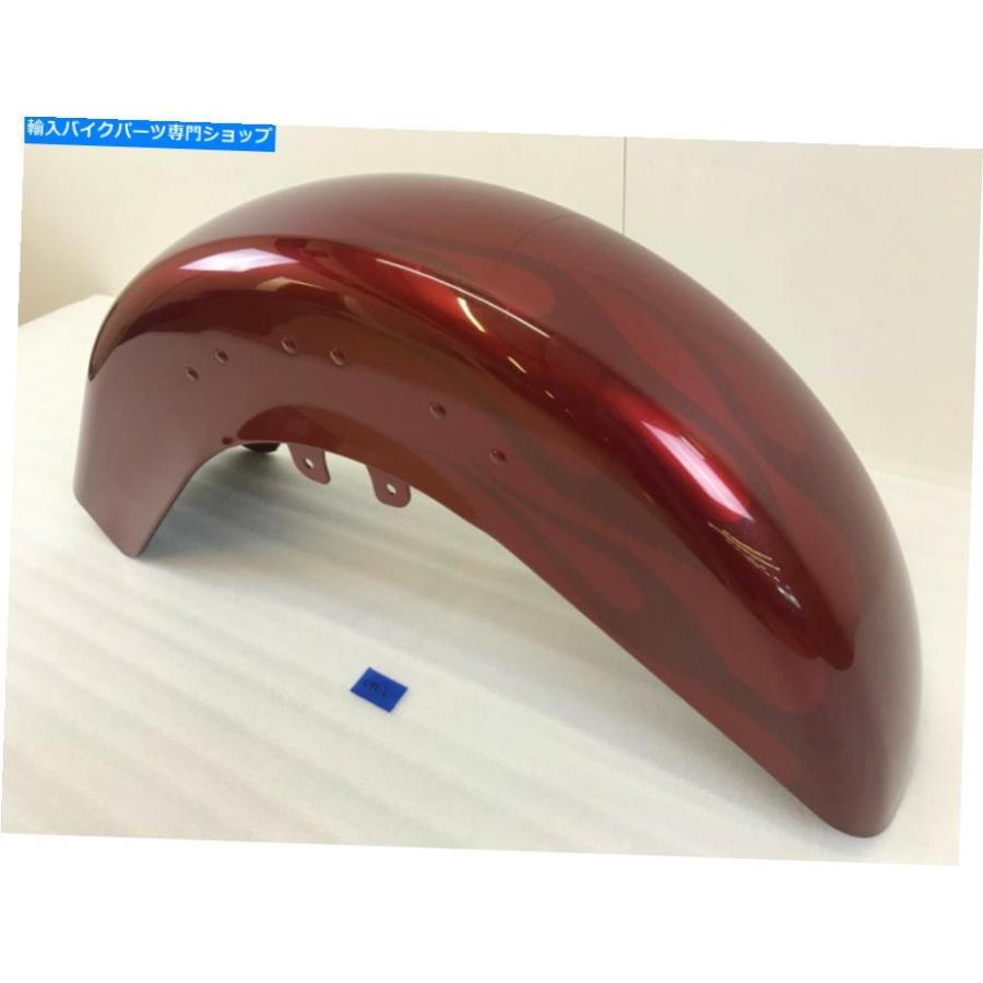Front Fender 2003 Oem Harley-Davidson Flstc Heritage Suphail Rasical Paintフロントフェンダー炎 2003 OEM Harley-Davidson FLSTC Heritage Softa_1