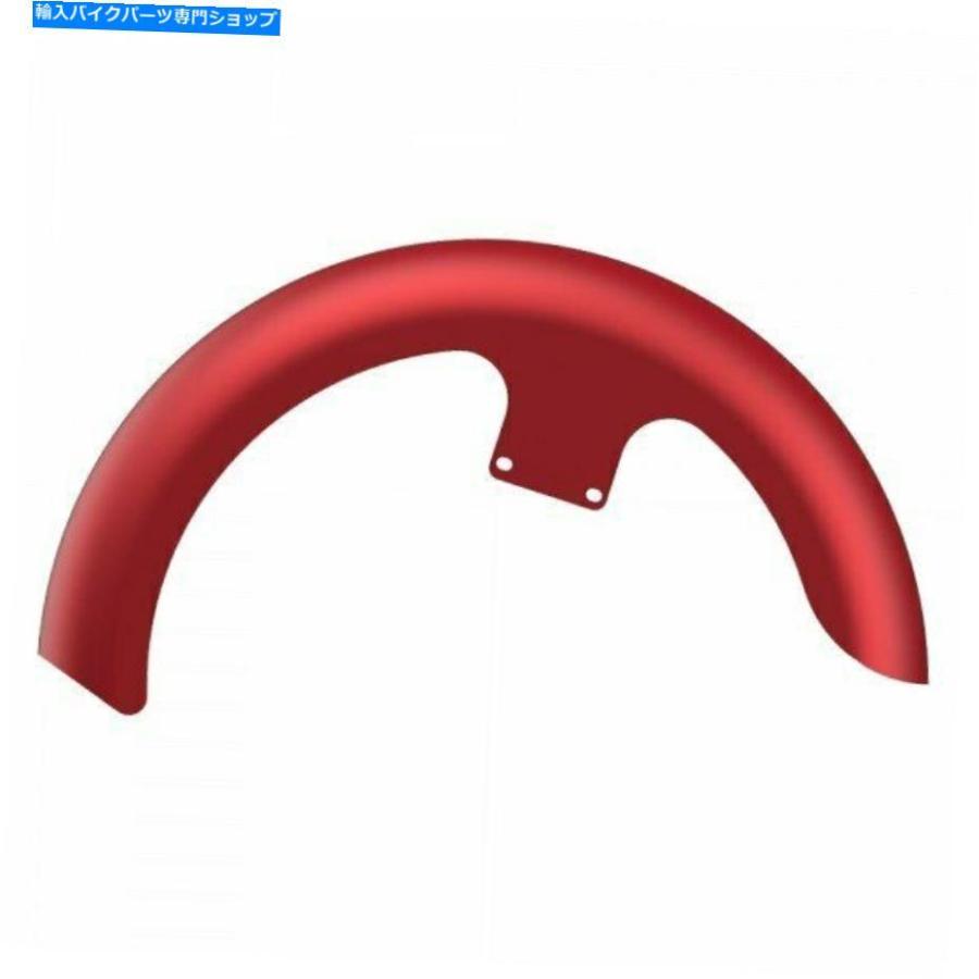 Front Fender 邪悪な赤いデニム21 \"86-20ハーレーツーリングのためのラッパーハガフロントフェンダー Wicked Red Denim 21\" Reveal Wrapper Hugger Frの画像