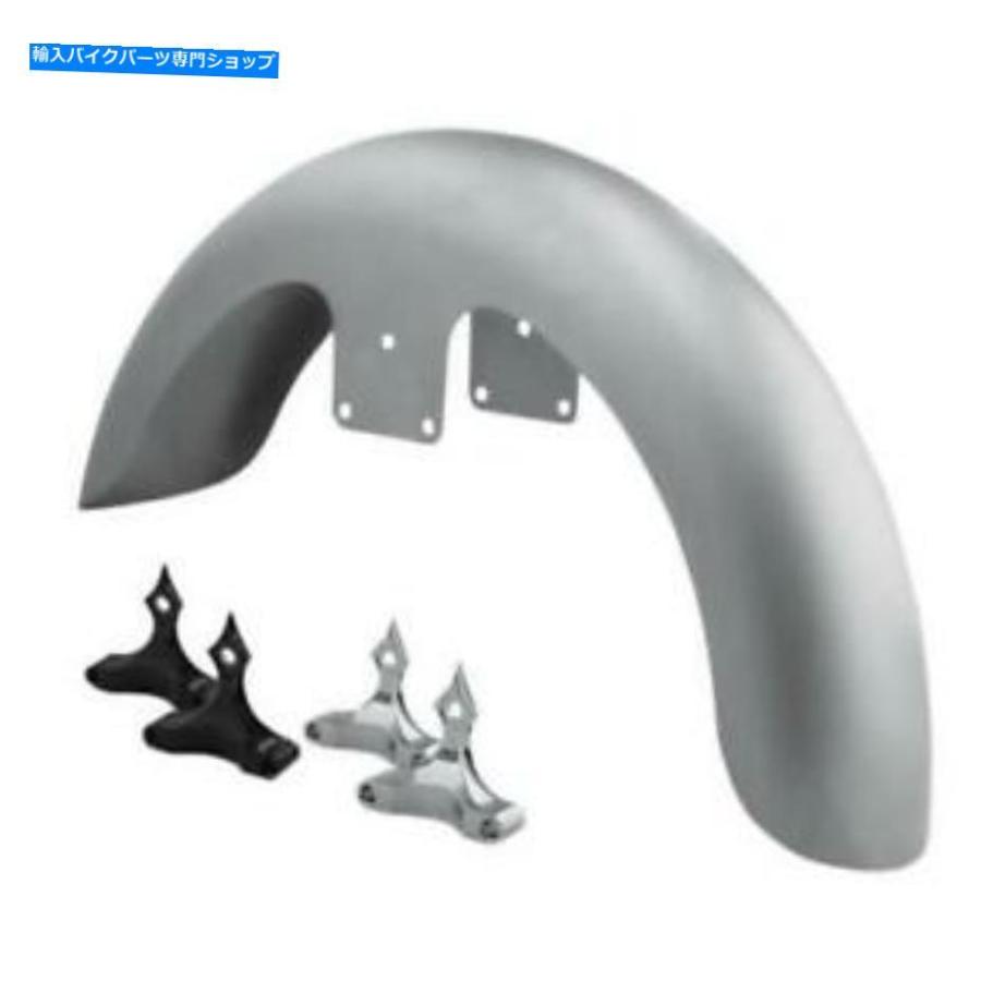 Front Fender RC部品FNDRKT26-Bフロントフェンダーキット26インチ。ホイール - ブラックアダプター RC Components FNDRKT26-B Front Fender Kit for 2