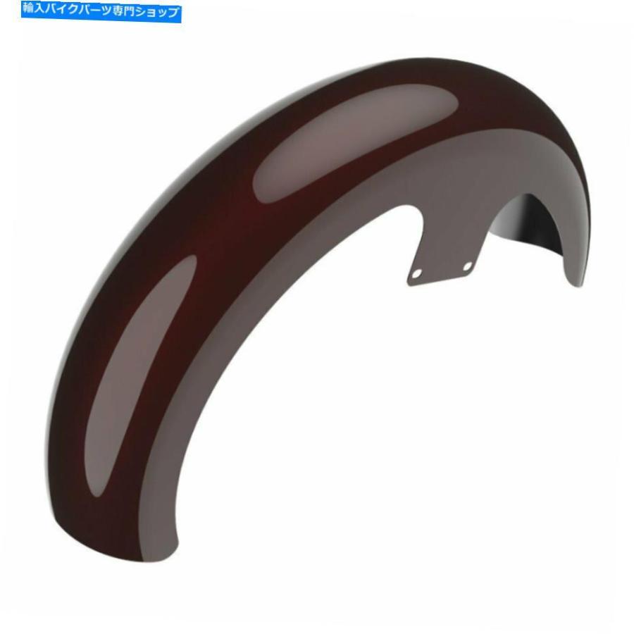 Front Fender Twisted Cherry 21 \"1986+ハーレーFLH用ラッパーハガフロントフェンダー Twisted Cherry 21\" Reveal Wrapper Hugger Front Fender For 1の画像