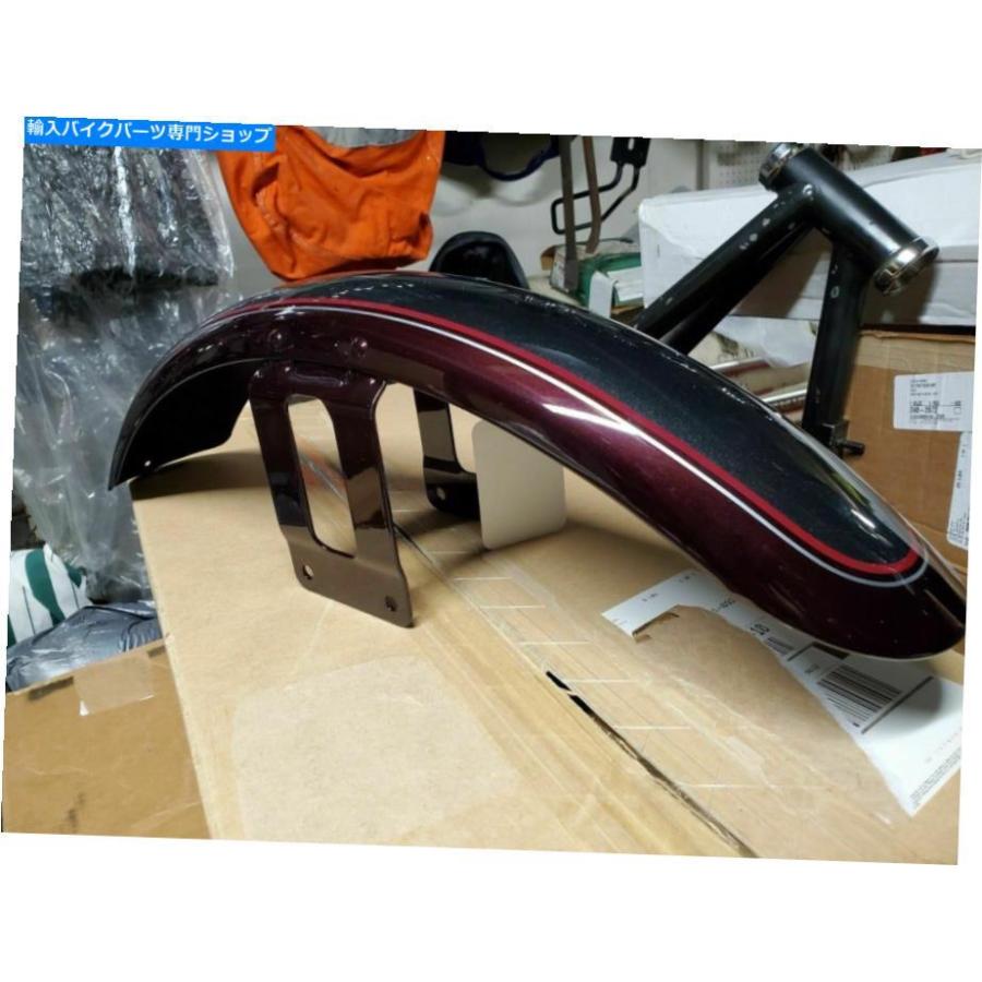 Front Fender ニューハーレーフロントフェンダーブラックチェリーハーレースポーツスター2005 OEM本当58998-05BRB New Harley Front Fender Black 車、バイク、自転車-外装パーツ