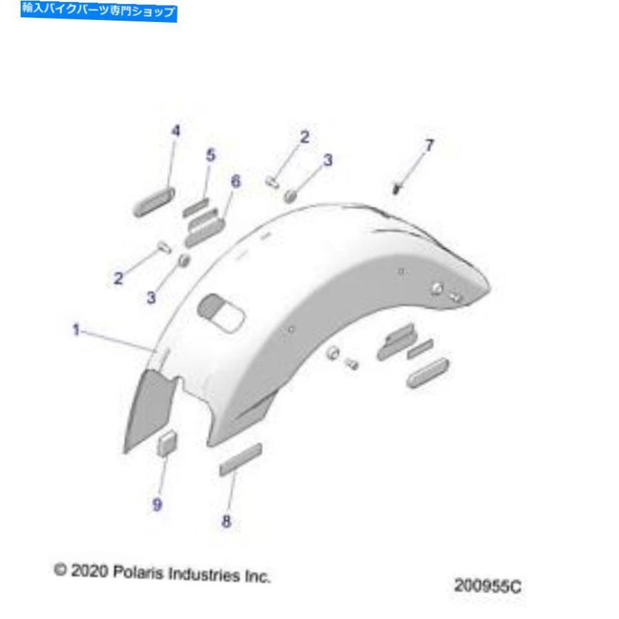 Rear Fender インドのオートバイのフェンダーアセンブリ、リア、ルビーメタリック Indian Motorcycle Fender Assembly, Rear, Ruby Metallic
