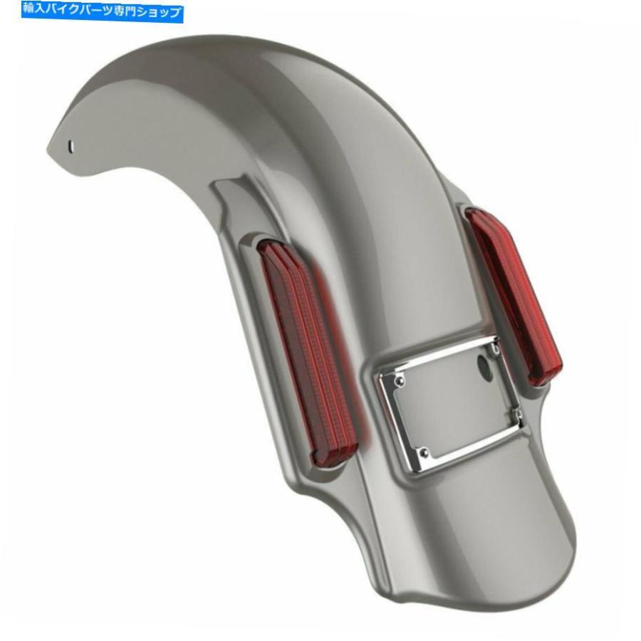 Rear Fender Pewter Pearl Dominator 2009-2013ハーリーのリアフェンダーを伸ばした Pewter Pearl Dominator Stretched Rear Fender For 2009-2013 Ha