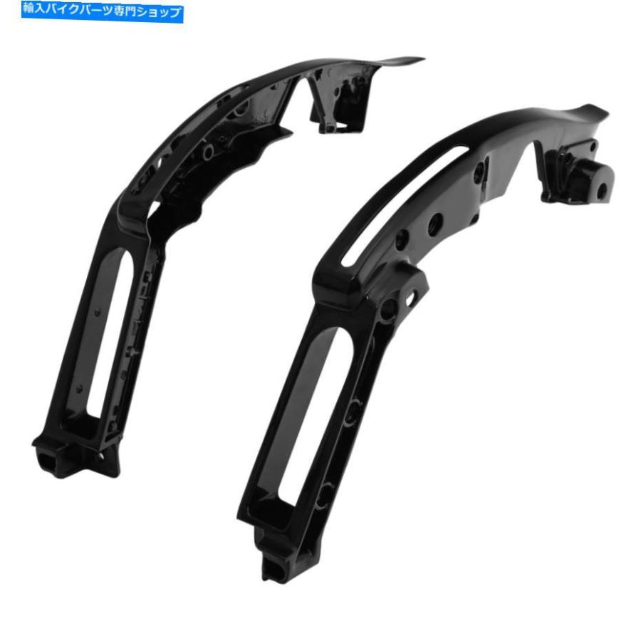 Rear Fender リアフェンダーサポートブラケットフィットハーレーツーリングロードグライド14-21グロスブラック Rear Fender Support Bracket Fit For