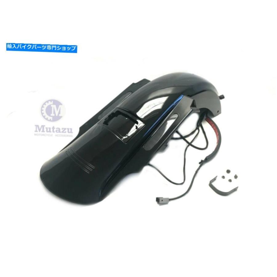 Rear Fender Mutazuデュアルカット6 \"伸縮されたリアフェンダー/ワイヤー4ハーレーツーリング2014 UP Mutazu Dual Cut 6\" Stretched Extended Rear Fe