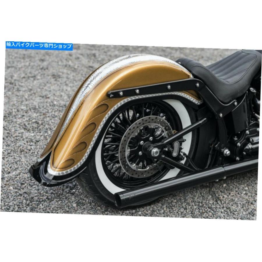 Rear Fender Harley-Davidson 4 \"Tip 2018-2020 Flhc Fldeが付いているStrest Softail M8後押しどろ除け HARLEY-DAVIDSON 4\"" STRETCH SOFTAIL M8 REAR" 車、バイク、自転車-外装パーツ