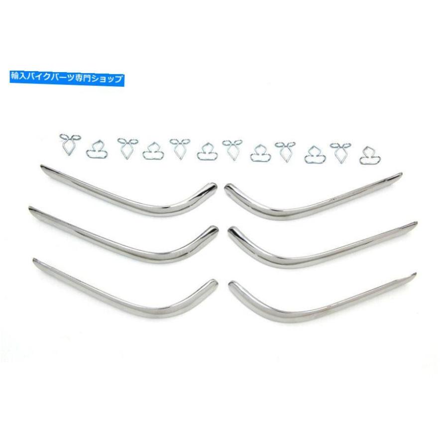 Rear Fender レプリカリアフェンダートリムセットSargent Stripe表現スタイルのハー花の冠FLH（1949-1984） Replica Rear Fender Trim Set Sargent Stripe S