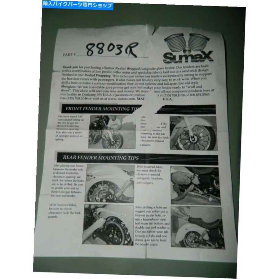 Rear Fender 97-08ハーレーダビッドソンツーリングのための新しいSumax