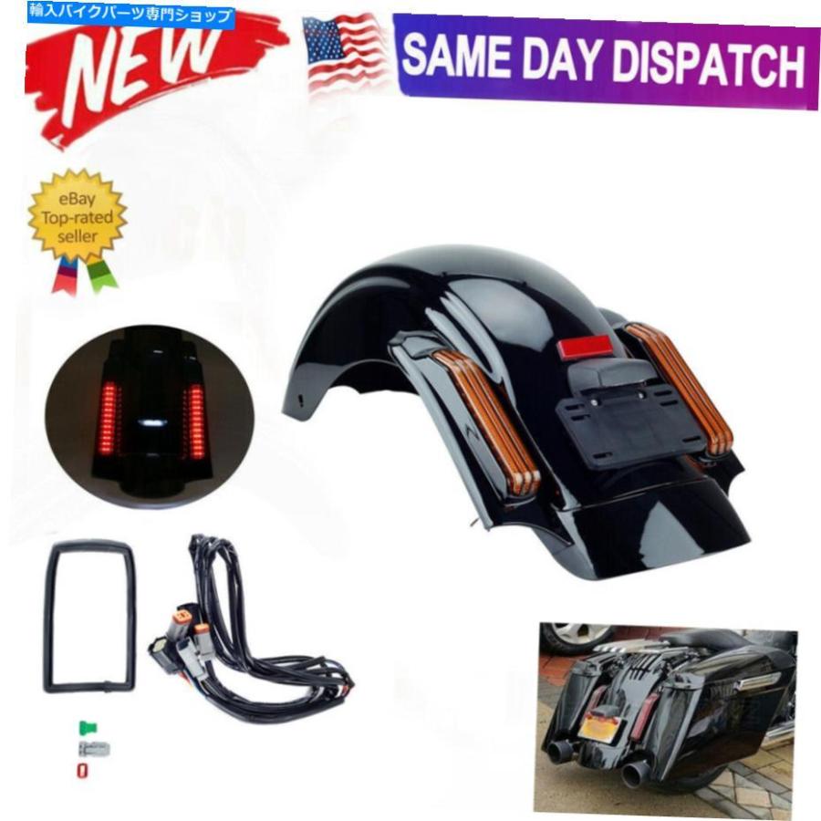 Rear Fender ハーレーツーリングロードキンググライドCVO表現スタイル14-20亜米利加の利益のLEDリアフェンダーシステム LED Rear Fender System For Harle フロントフェンダー-車、バイク、自転車-外装パーツ