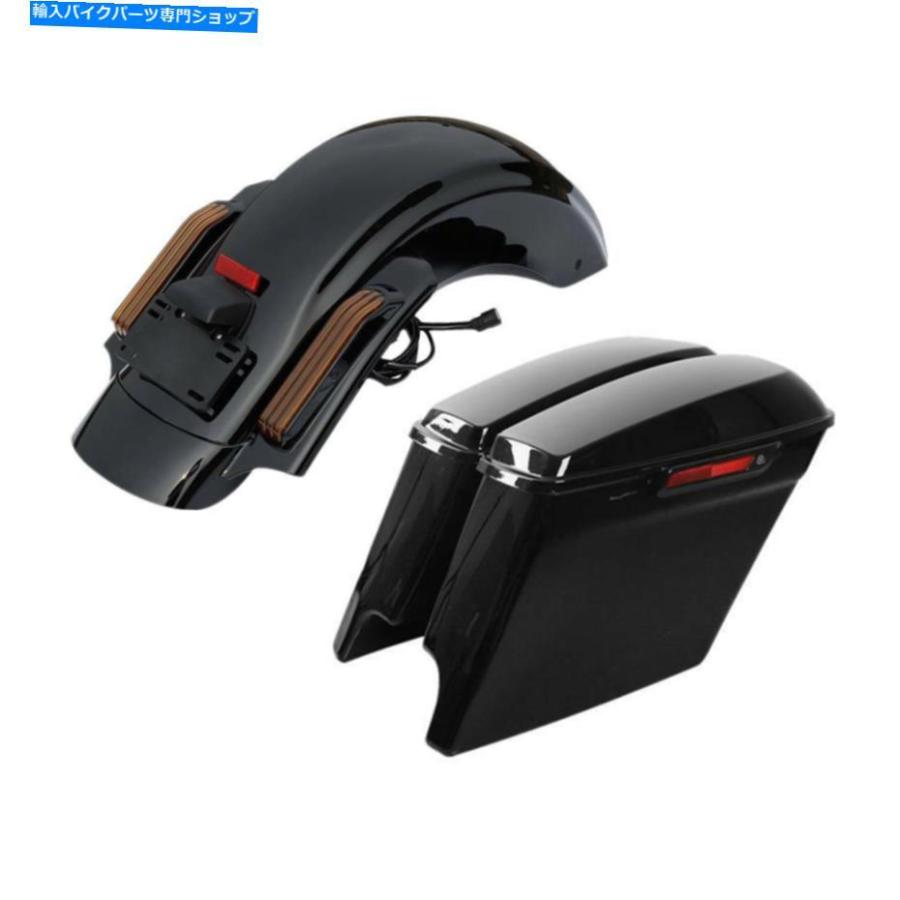 Rear Fender 5 \"ハーレーCVO Touring Road King 14-21の利益のサドル御徒面子＆リアフェンダーフィット 5\"" Stretched Saddlebag \u0026 Rear Fender Fit For" 車、バイク、自転車-フロントフェンダー